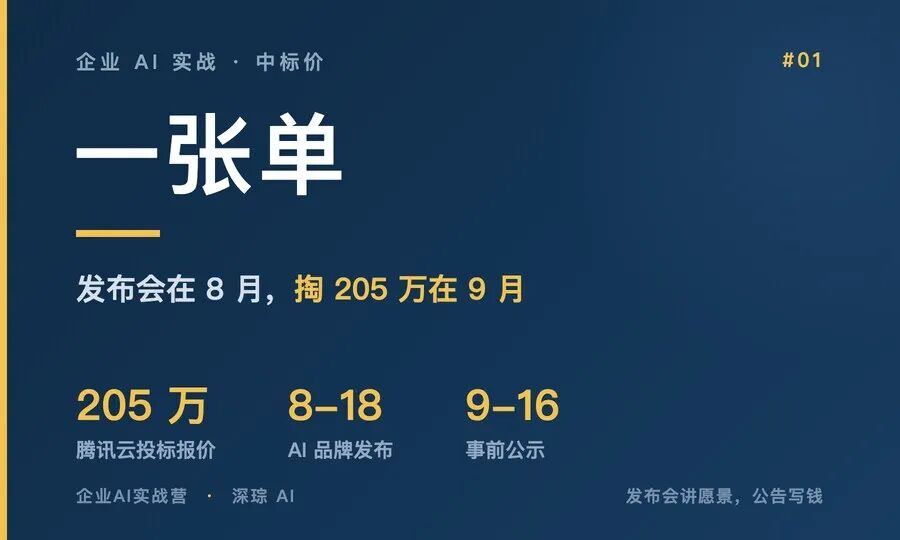 券商发布 AI 品牌 29 天后，205 万的单给了腾讯云。