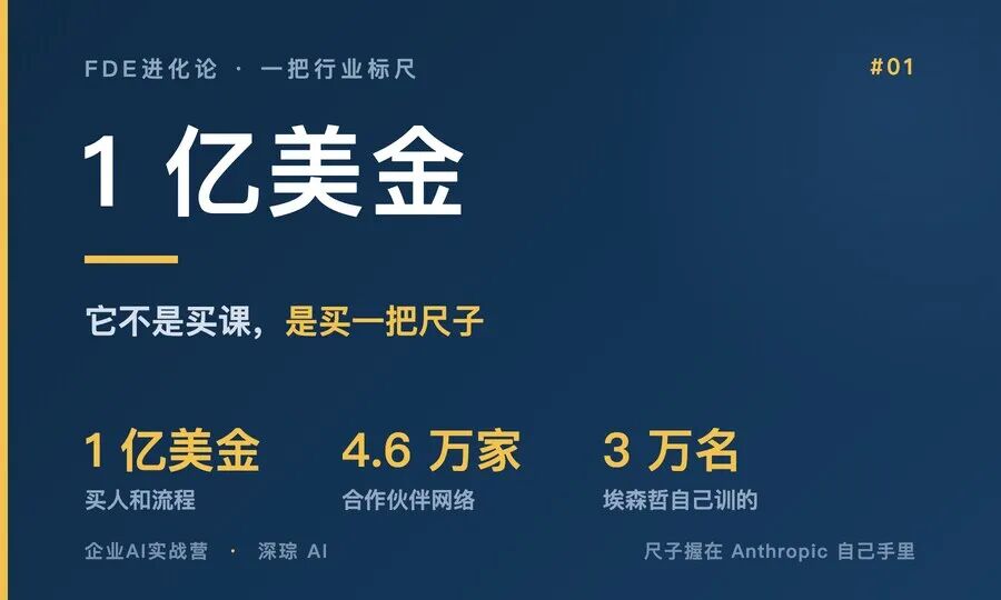 一家冲2万亿估值的公司，上市前先花1亿美金培养FDE。